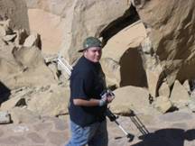 Student at Chaco Canyon